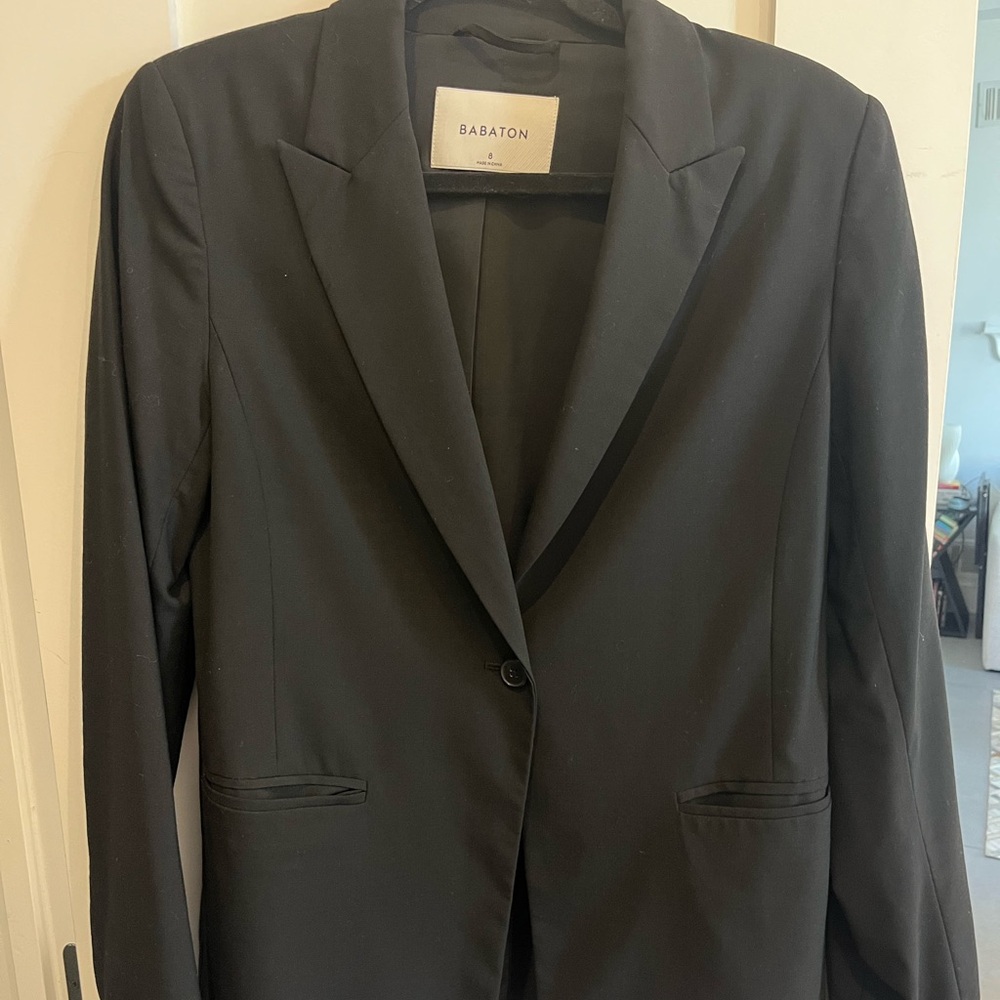Aritzia Babaton Xavier Blazer Black Size 8